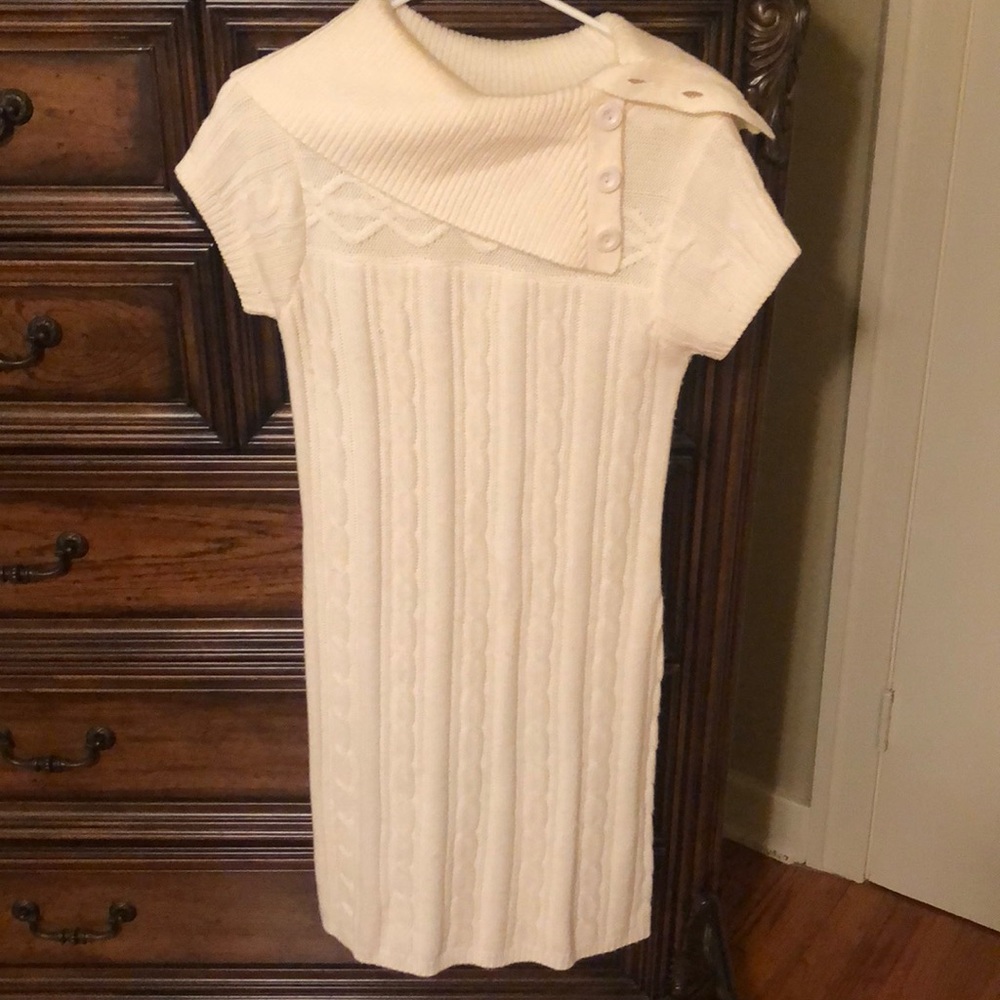 Off white sweater dress